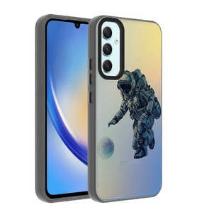 Galaxy A24 Kılıf Desenli Zore Dragon Sert Kılıf Astronot