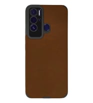 Newface Tecno Pova Neo Kılıf Loop Deri Silikon - Kahverengi