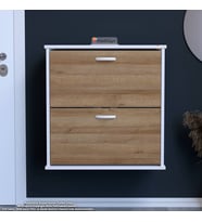 Modilayn UMAY Antre Hol 72x78x26 cm’ lik 2 Düşer Kapak 4 Göz Bölmeli Ayakkabılık