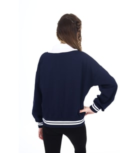 Toontoy Kız Çocuk Okul Sweatshirt (Lacivert)