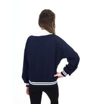 Toontoy Kız Çocuk Okul Sweatshirt (Lacivert)