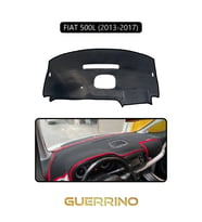 FIAT 500L 2013-2017 Modellerine UygunTORPİDO KORUMA HALISI SİYAH KENAR
