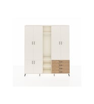 Arges Dolap 14 Raflı 4 Çekmeceli Tek Askılı 220x30x243 Aytaşı-Aytaşı/Çam