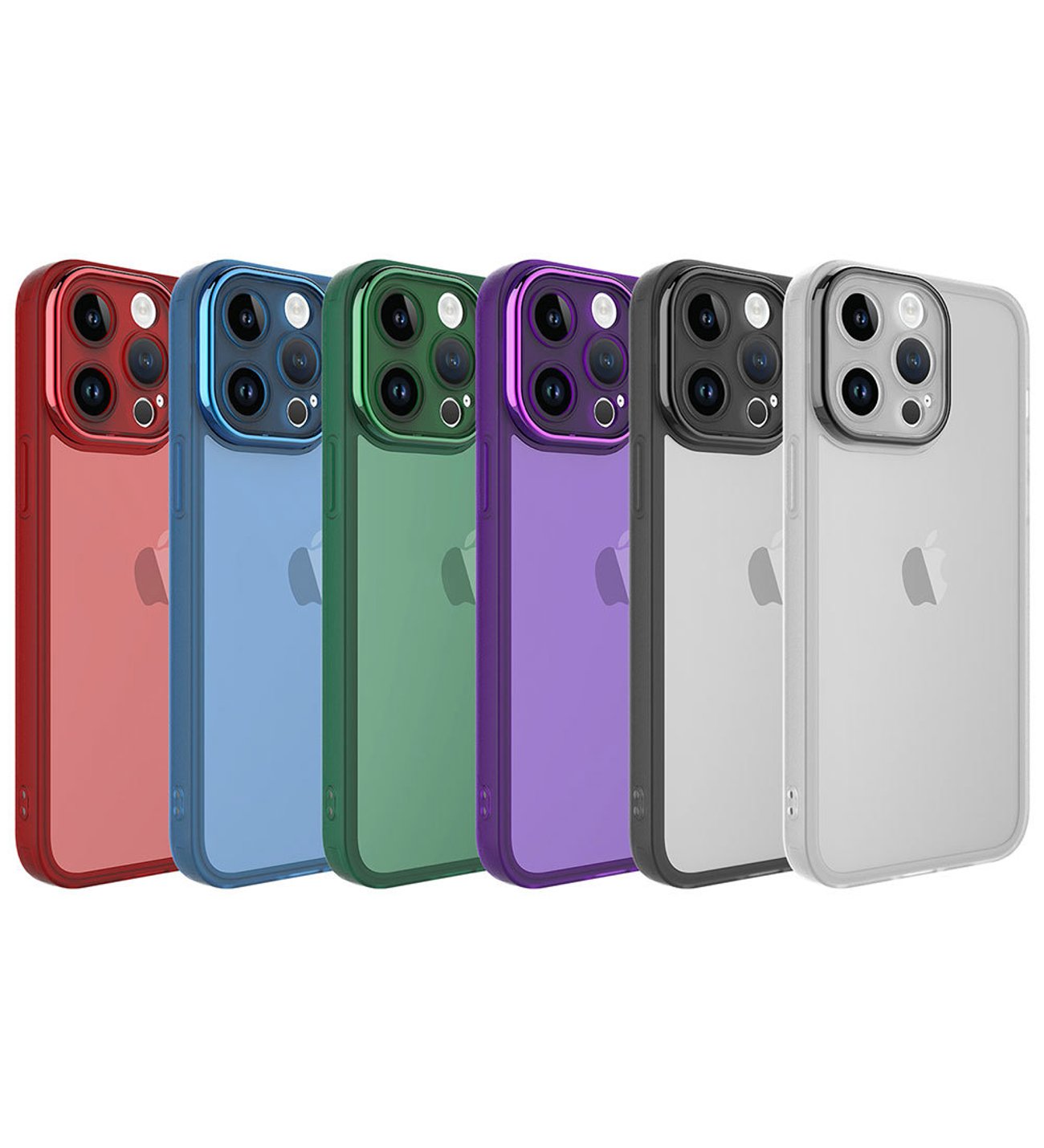 Pilanix Apple İphone 8 Plus Kılıf Kamera Korumalı Renkli Kenarlı