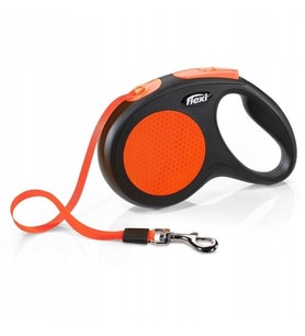 Flexi Turuncu Neon Otomatik Şerit Tasma Small 5 Mt 15 kg