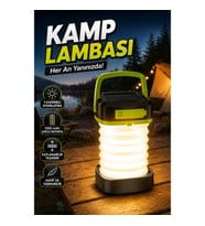 Akordeon LED Kamp Lambası Şarjlı El Feneri Taşınabilir Katlanabilir Aydınlatma