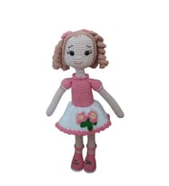 Japon Kiraz Çiçeği Bebek Amigurumi Organik Oyuncak