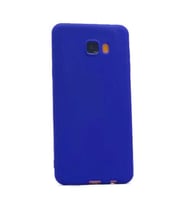 Samsung Galaxy C7 Uyumlu Kılıf Zore Premier Silikon Kapak (SAKS MAVI)