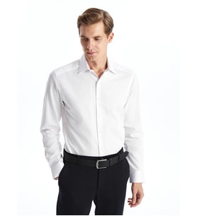 LCW BUSINESS Beyaz Slim Fit Uzun Kollu Erkek Gömlek