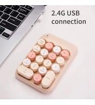 Kablosuz Retro Numpad 18 Tuşlu Numerik Muhasebe Ofis Klavyesi