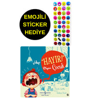 EMOJİLİ  STİCKER HEDİYE  - OKUL ÖNCESİ RESİMLİ KİTAPLAR  - HEP HAYIR DİYEN ÇOCUK