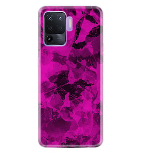 Kılıfland Oppo Reno 5 Lite Kılıf Silikon Resimli Kapak Paint Pink Stok 1181