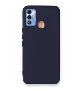 Tecno Spark 7T Kılıf First Silikon - Lacivert