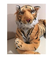 Peluş Kaplan Dev Boy 75 cm (Turuncu)