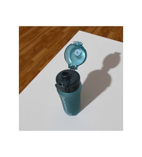 Venedik PİPETLİ 700 ml Su Matarası, Motivasyon Su Şişesi Sızdırmaz kapak elcik ip model