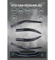 Volkswagen Polo 2017 Sonrası Cam Rüzgarlığı 4lü Takım (Siyah)
