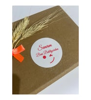 Sanırım Beni Bekliyordun Yuvarlak Yapışkanlı Etiket 5x5 cm 100 adet