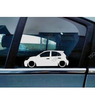 Micra, K13 Kelebek Cam Oto Sticker 17 CM 2 Adet