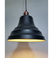 RİOLİGHT RETRO SİYAH İÇİ GOLD TEKLİ METAL SARKIT ÇAP: 27CM