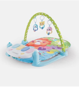 Piyanolu oyun halısı baby (Pudra-Ekru)