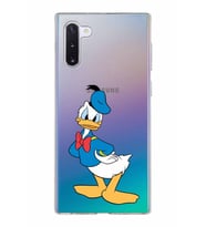 Samsung Galaxy Note 10 Kapak Donald Duck Tasarımlı Şeffaf Silikon Kılıf