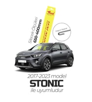 İnwells Muz Silecek Takımı Kia Stonic 2017-2023 ile uyumlu (Siyah)