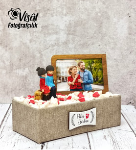 Kişiye Özel Fotoğraflı ve İsimli Hediye Kutusu