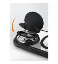 İphone 15 Pro Kılıf Teleskop Lens Magsafe Silikon Kapak - Lacivert