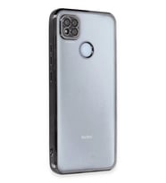 Newface Xiaomi Redmi 9C Kılıf Razer Lensli Silikon - Siyah