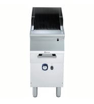 Electrolux Professional Endüstriyel Gazlı Barbekü-gril, Paslanmaz Brulörlü, Çift Taraflı Döküm Izgaralı (et İçin Yivli, Balık-sebze İçin Düz), Alt Dolaplı, Derinlik 730 Mm - 400 Mm E7GRGDGCFU