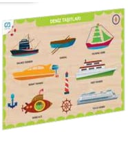 Ahşap Deniz Taşıtları Eğitici Set