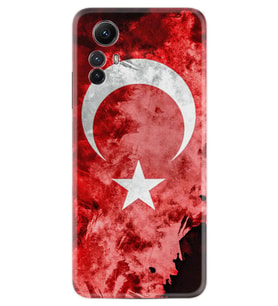 Xiaomi Redmi Note 12S Kılıf Resimli Desenli Baskılı Silikon Şanlı Türk Bayrağı 3 1395