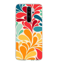 PrintiFy Xiaomi Redmi Note 8 Pro ile Uyumlu 1mm Slim Fit Retro Colors 5 Baskılı Şeffaf  Kılıf