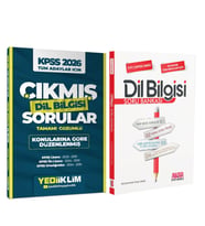 Yediiklim 2026 KPSS Tüm Adaylar İçin Dil Bilgisi Çıkmış Sorular ve AKM Dil Bilgisi Soru Bankası Seti 2 Kitap