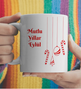 Baskılı İsimli Yılbaşı Kupası Kişiye Özel
