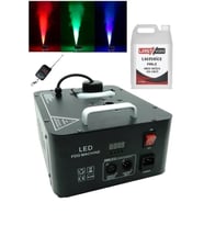 Quenlite Volcano-2000LK DMX Sis Makinası 2000 Watt LED Işıklı ve Uzaktan Kumandalı (5 Litre Likitli)