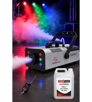 Quenlite Volcano-2000LK DMX Sis Makinası 2000 Watt LED Işıklı ve Uzaktan Kumandalı (5 Litre Likitli)