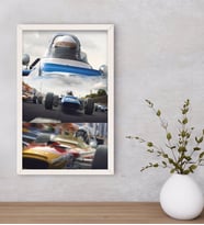 BK Gift Formula 1 Tasarımlı Dekoratif Ahşap Beyaz Çerçeveli Tablo-9