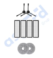 DREAME X20 MAX-X20 PRO UYUMLU 2 Yan Fırça 4 Filtre 2 Mop