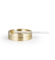 Coho Brazen Classy Yuvarlak Pirinç Mini Küllük - CHO-037