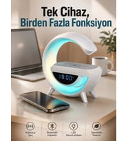 Android Uyumlu Akıllı Bluetooth Hoparlör Kablosuz Şarj Cihazı Standı