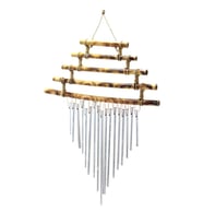 Bambu 5 Katlı Metal Rüzgar Çanı