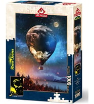 Art Puzzle Ay'a Yolculuk 1000 Parça Neon Puzzle 5013