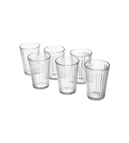 6'lı Sertleştirilmiş Cam Bardak Seti, 310 ml, 11 cm yüksekli, şık ve dayanıklı