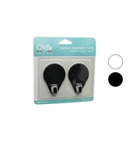 2PCS CLOUD ASKI SİYAH - BEYAZ PLASTİK YAPIŞKANLI MONTAJ GO-53-vice 01149