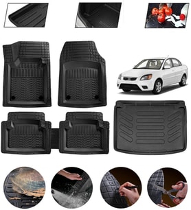Kia Rio 2005-2011 Uyumlu Paspas Araca Özel Bagaj Havuzu MBS Siyah
