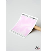 Divine Feminine Aura Poster, Çerçevesiz Yüksek Kalite Duvar Afişi - Kişiye Özel Hediye