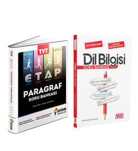 Aydın Yayınları TYT Paragraf ETAP ve AKM Dil Bilgisi Soru Bankası Seti 2 Kitap