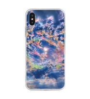 Iphone XS MAX Uyumlu Gökyüzü Manzaralı Tasarımlı Şeffaf Telefon Kılıfı
