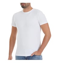 6 Adet Yıldız Erkek Likralı Kısa Kollu T-Shirt Fanila Beyaz 90